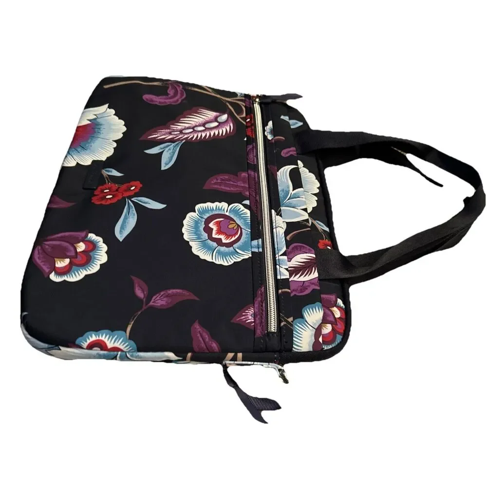 Vera Bradley Laptop Bag Mayfair In Bloom Electronic Case Shoulder Strap Zipper